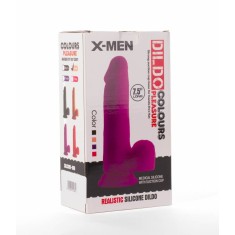 X-MEN 1 - Dildo realist, negru, 19 cm
