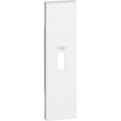 Placa priza conector USB 1M Living Now Bticino alb KW10P foto