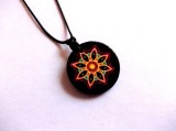 colier lemn mandala 39355