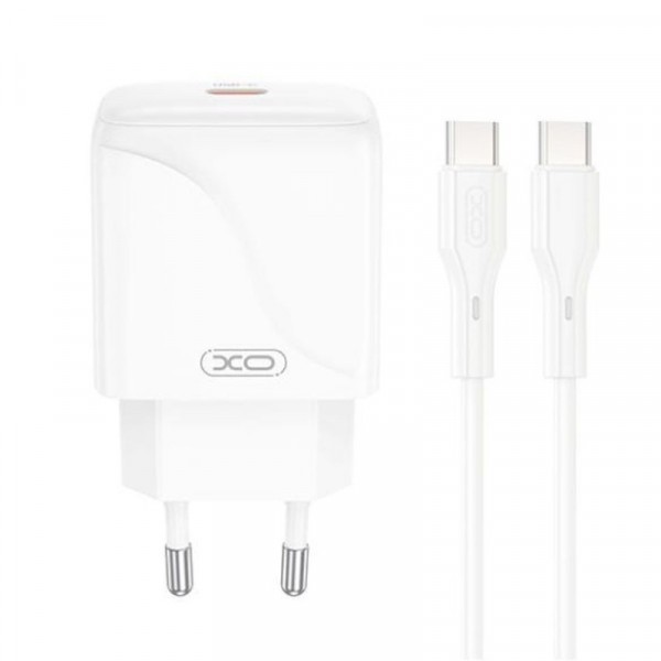 Incarcator Retea Cu Cablu USB-C XO Design L141, 20W, 3A, 1 x USB-C, Alb