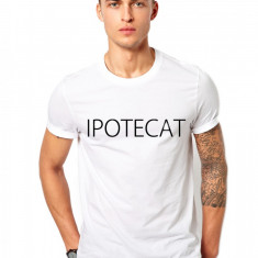 Tricou alb barbati - Ipotecat - M