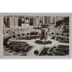 ISTANBUL , PIATA REPUBLICII , CARTE POSTALA ILUSTRATA , ANII &#039;40