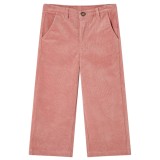 Cumpara ieftin Pantaloni pentru copii din velur, roz antichizat, 128
