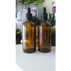 SET 2 sticlute transparente de 2x100ml cu pipeta