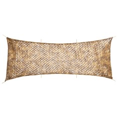 vidaXL Plasă de camuflaj cu geantă de depozitare, nisipiu, 623x203 cm
