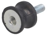 Atenuator vibrații M6 20mm guma 15mm lungime 6mm 191N