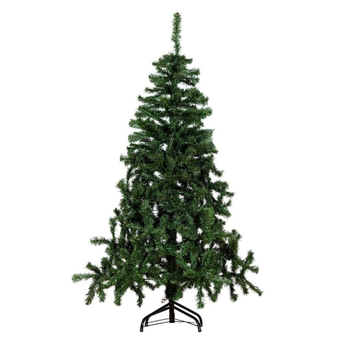 Brad de Crăciun Artificial, Model Verde, &Icirc;nălțime 1.5m, 400 Ramuri, Bază Metalică
