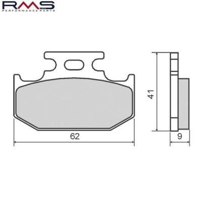 Set placute frana Kawasaki KX - KLX 125-250cc &amp;ndash; Suzuki RM &amp;ndash; TS &amp;ndash; RMX &amp;ndash; DR 125-350cc &amp;ndash; Yamaha FZR &amp;ndash; DT &amp;ndash; WR 50-600cc foto