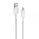 Cablu alimentare si date Anker, USB-A (T) la USB Type-C (T), 0.9m rata transfer 480 Mbps, invelis nylon, braided, alb, &quot;A81H5G21&quot; (timbru verde 0.03 l