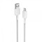 Cablu alimentare si date Anker, USB-A (T) la USB Type-C (T), 0.9m rata transfer 480 Mbps, invelis nylon, braided, alb, &quot;A81H5G21&quot; (timbru verde 0.03 l