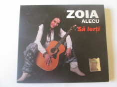 Rar! CD Zoia Alecu,albumul:Sa ierti 2015,cu autograful artistei,stare excelenta foto