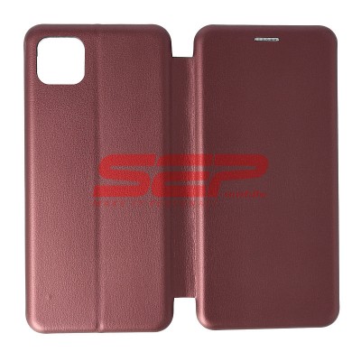 Toc FlipCover Round Samsung Galaxy A22 5G Wine foto