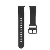 Curea din silicon 20 mm THD pentru Samsung Galaxy Watch 5 44 mm/40 mm si Samsung Galaxy Watch 5 Pro 45 mm, model Dual Tone, culoarea negru/alb