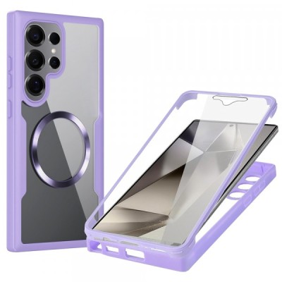 Husa MagSafe pentru Samsung Galaxy S25 Ultra S938, Techsuit, ColorVerse 360, Mov foto