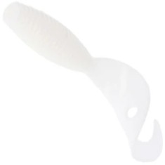 Twister Mikado Grub, White, 6.4cm, 6buc/pac foto