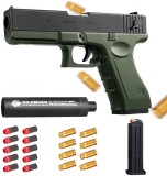 Cumpara ieftin PISTOL SENZATIONAL GLOCK 19 CU GLOANTE INOFENSIVE,ARUNCA CARTUSELE CA UNUL REAL!