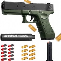 PISTOL SENZATIONAL GLOCK 19 CU GLOANTE INOFENSIVE,ARUNCA CARTUSELE CA UNUL REAL!