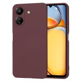 Husa premium din silicon pentru xiaomi redmi 13c 4g / poco c6 - softflex, microfibra, plum red