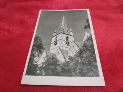 CARTE POSTALA SIBIU BISERICA EVANGHELICA NECIRCULATA foto