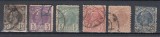 ROMANIA 1889 LP 44 REGELE CAROL I VULTURI FILIGRAN STEMA SERIE STAMPILATA, Stampilat