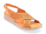 Cumpara ieftin Sandale GOTSI portocalii, EV4003, din piele naturala