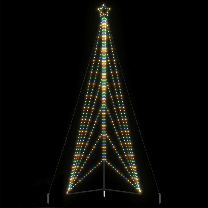 Pom de Crăciun LED 861 LED-uri colorate 478 cm
