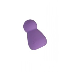 Vibrator Mini Wand Applust FairyGasm, 10 Moduri Vibratii, Silicon, USB, Violet, 7.5 cm