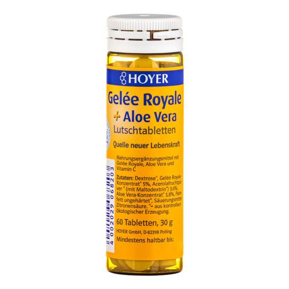 Drajeuri Gelee Royale + Aloe Vera Tablete Masticabile Bio Hoyer 60tb