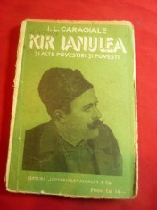 2A. I.L.Caragiale - Kir Ianulea si alte Povestiri -BPT 1357-1358 206pag ,supracoperta Ed. Libraria Universala Alcalay