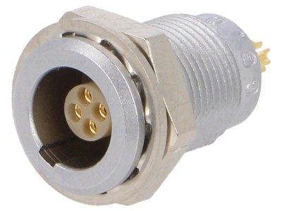Conector circular 4 pini mamă IP50 foto