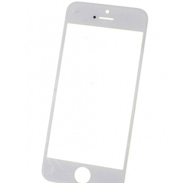 Geam sticla iPhone 5s, White foto