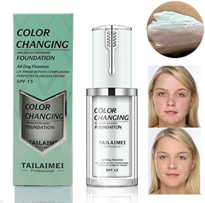 Fond de ten, Pentru Toate Tipurile de Ten, TLM, Color Changing, Green, 40 ml foto