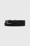 Levi&#039;s curea de piele culoarea negru, 0009Y-0000