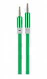 Cablu Jack 3.5MM La Jack 3.5MM Silicon Verde JACK-SILICON-V, General