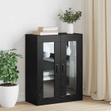 VidaXL Dulap de perete suspendat Negru 69.5 x 34 x 90 cm Lemn compozit
