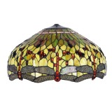 Abajur veioza sticla polirasina Tiffany 51x30 cm