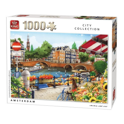 Puzzle 1000 piese Amsterdam Olanda foto