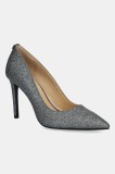MICHAEL Michael Kors stilettos de piele Alina culoarea argintiu, 40F5HNHP1M.041