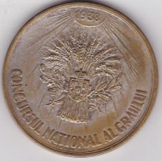 Medalie Regele Carol II concursul national al graului 1938