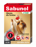 Zgarda antiparazitara caini, SABUNOL DOG GPI, 2-10 kg, gold, 35 cm AnimaPet MegaFood, Dr. Seidel