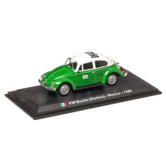 Macheta Auto Volkswagen Beetle Taxi Mexico 1985 &ndash; Alb cu Verde, Scara 1:43