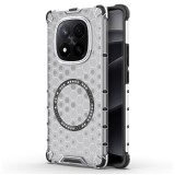 Husa transparenta Xiaomi Redmi Note 14 Pro+ 5G Techsuit HoneyComb Shield MagSafe, alb