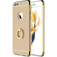 Husa Apple iPhone 8, Elegance Luxury 3in1 Ring Auriu