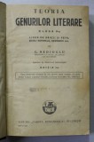 TEORIA GENURILOR LITERARE , CLASA A - V -A , LICEE DE BAIET SI FETE de G. NEDIOGLU , EDITIA I , 1935