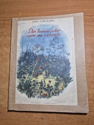 carte pentru copii - din lumea celor care nu cuvanta - emil garleanu - din anul 1955 foto