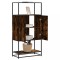 vidaXL Dulapuru stejar afumat 68x35x139 cm lemn și metal prelucrat 849041