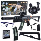Pistol pe bile de apa MK7 cu acumulator, 2 incarcatoare, luneta, ochelari de protectie, Lean 24277