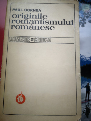 Originile romantismului romanesc - Paul Cornea foto