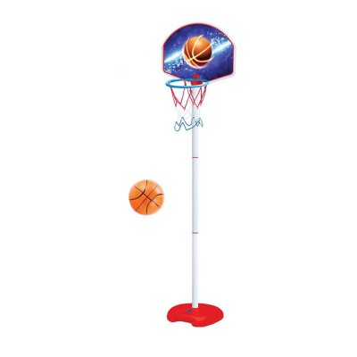 Cos de baschet cu baza, minge inclusa, inaltime ajustabila, 155 cm, ATU-083970 foto