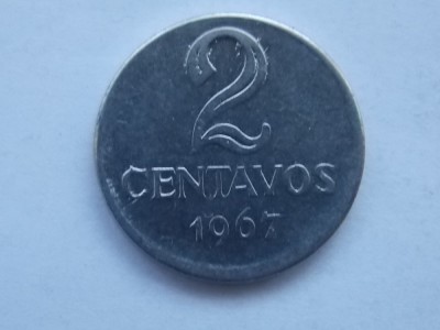 2 CENTAVOS 1967 BRAZILIA foto